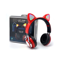 AURICULARES INALÁMBRICOS BLUETOOTH ESTILO OREJA DE GATO M-01 MP3/CELULAR/PC ROJO AURICULARES INALÁMBRICOS BLUETOOTH ESTILO OREJA DE GATO M-01 MP3/CELULAR/PC ROJO